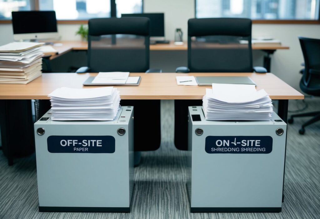 Comparing Off-Site Paper Shredding and On-Site Shredding