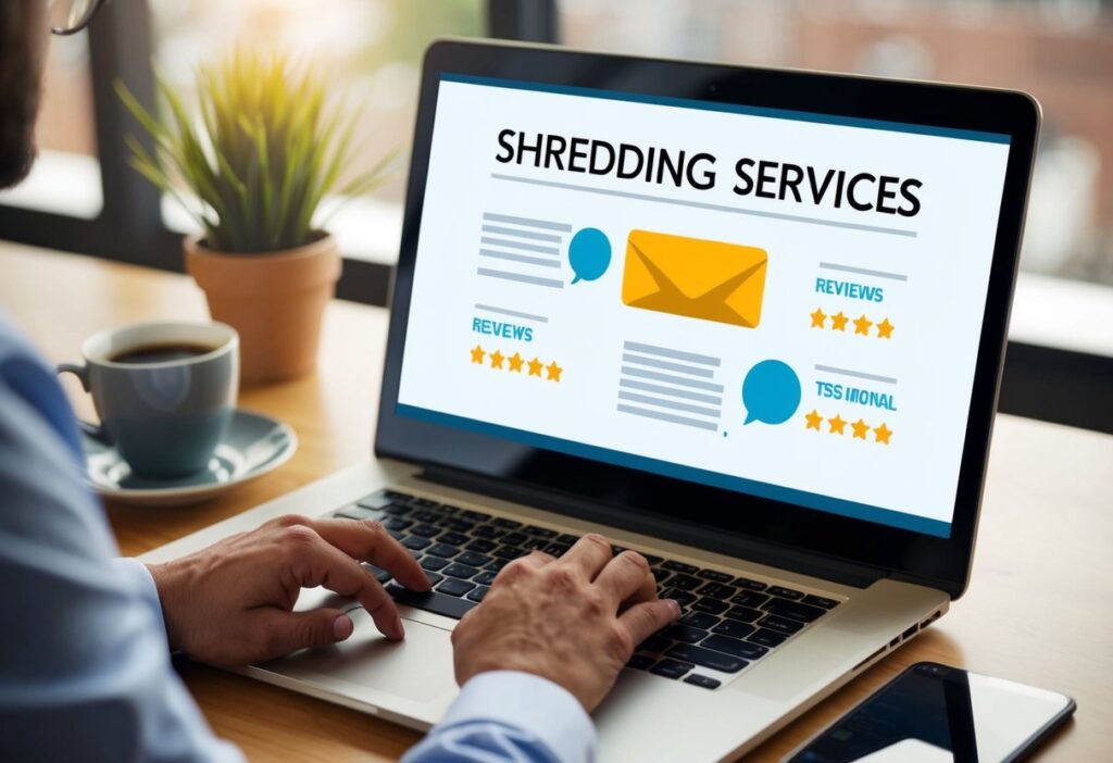 Reading Customer Reviews and Testimonials for Shredding Services